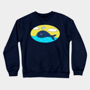 Happy whale Crewneck Sweatshirt